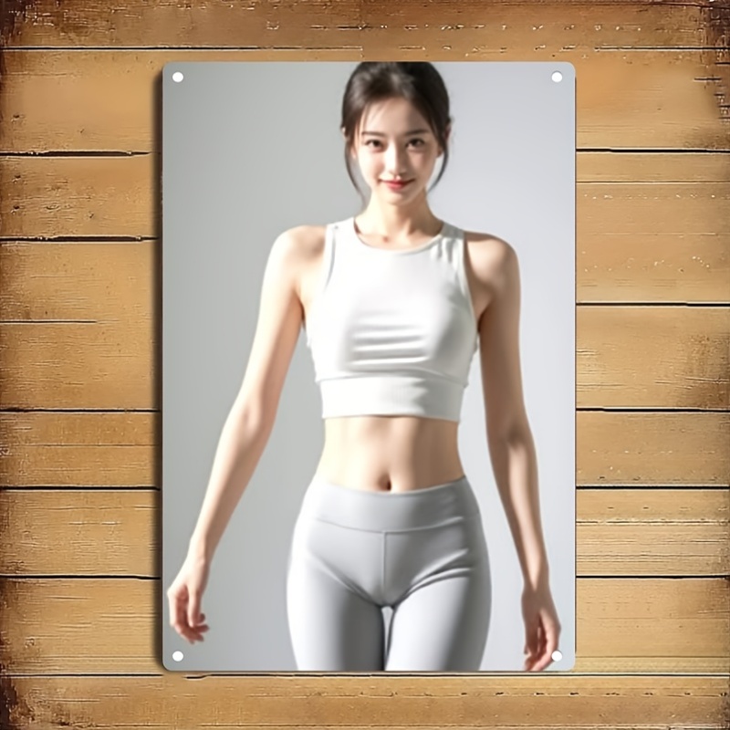 Home Gym Minimalist - Letrero Metálico Moderno Minimalista 2D Plano,