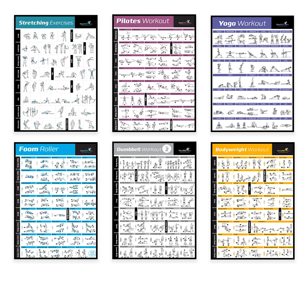 Home Gym House - Tabla de ejercicios corporales, entrenamiento en