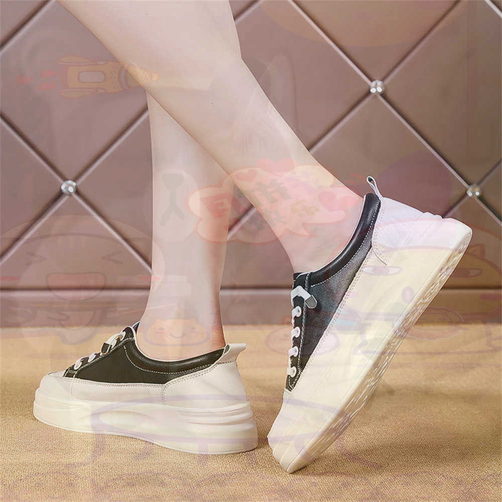 Home Gym Old School - Mocasines gruesos con cordones para mujer,