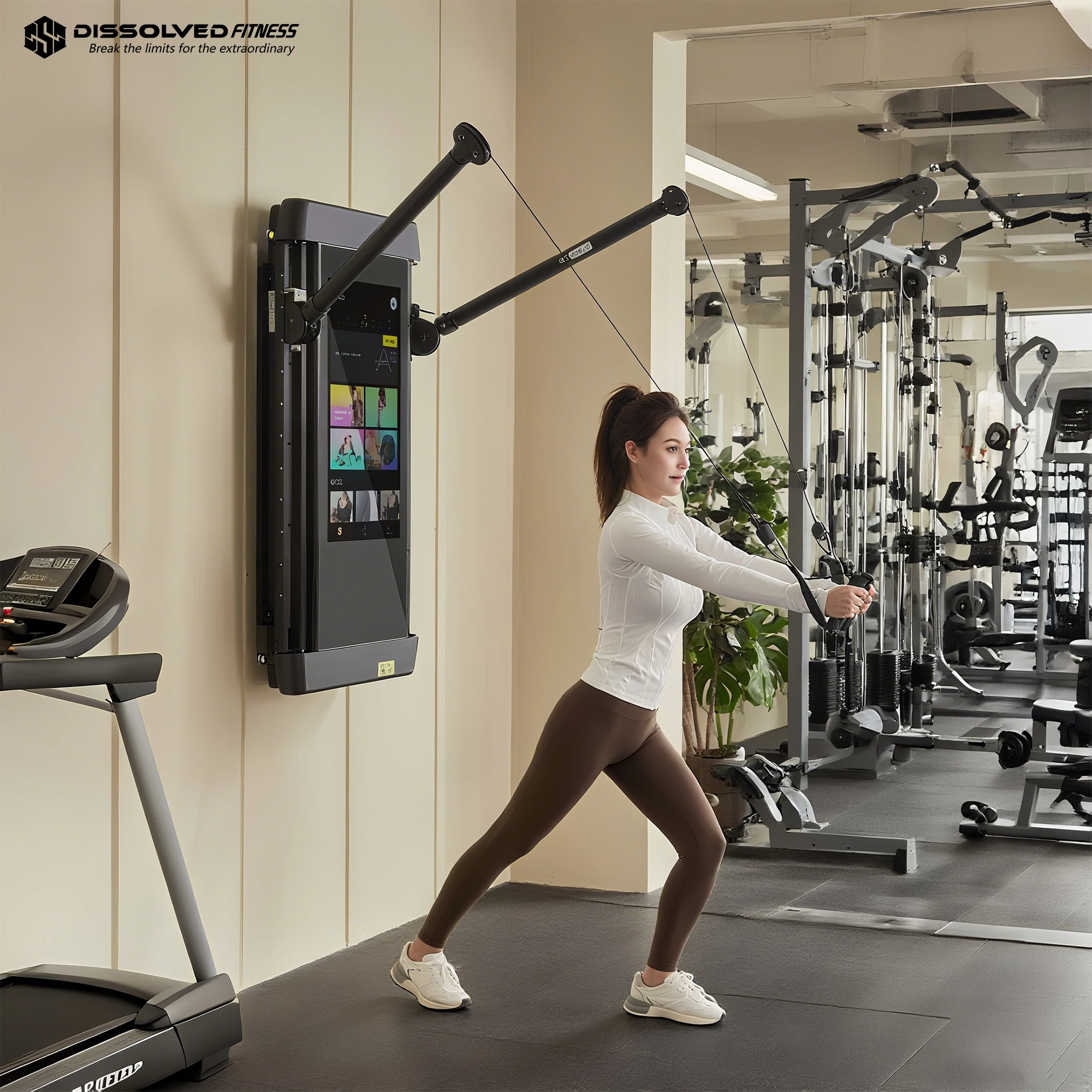 Home Gym Wall - Espejo Inteligente con Pantalla LCD y