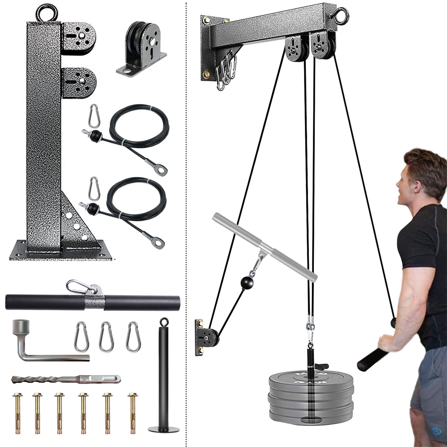 Lat Pulldown Cable - Sistema de polea montado en la