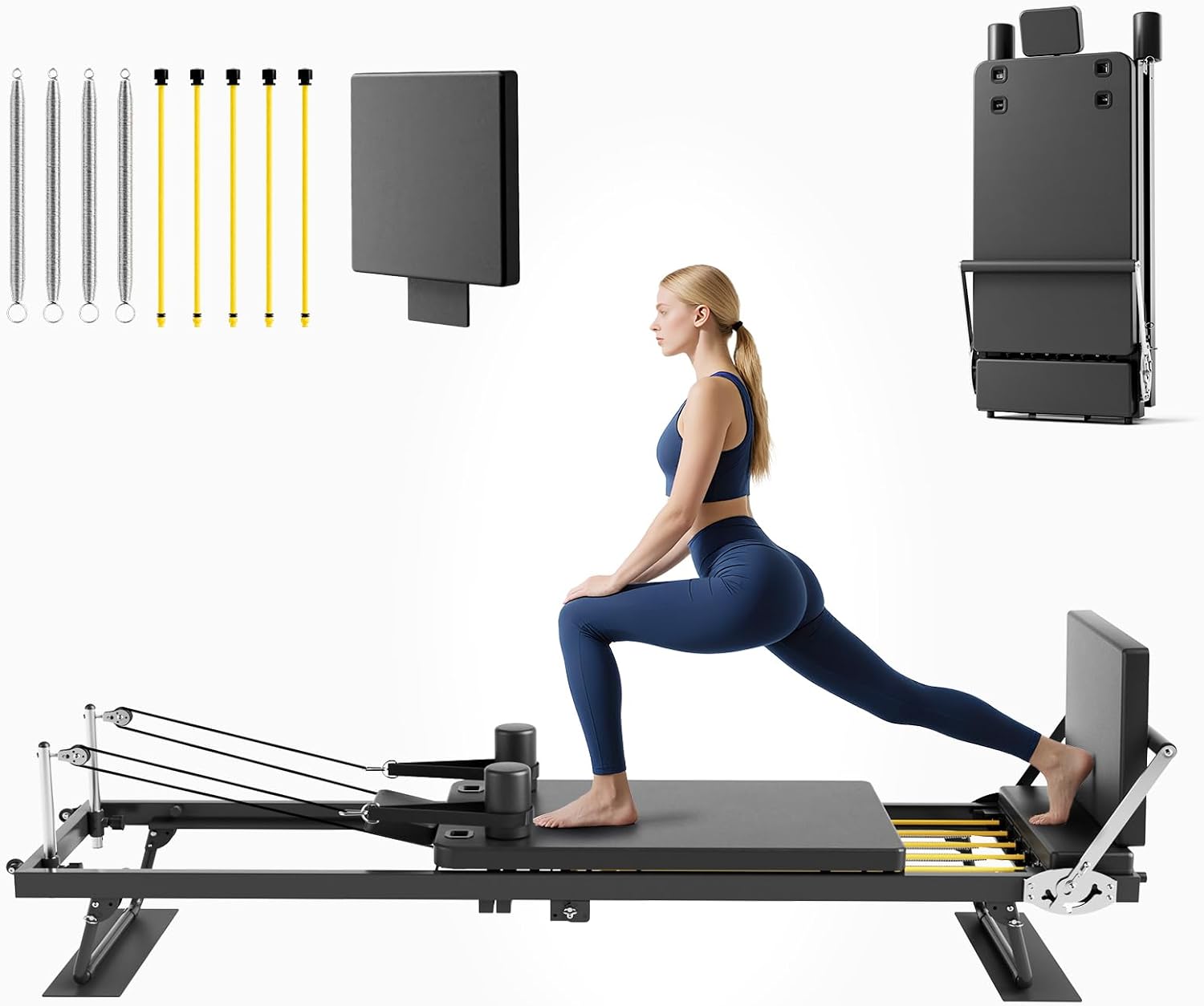Home Gym Minimalist - Máquina de Pilates Plegable, Equipo de