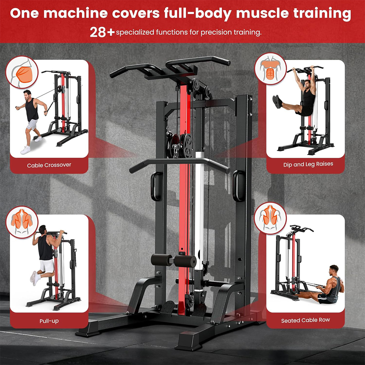 Máquina de Gimnasio Pooboo par - All In One Gym Home Equipment reseña y precio