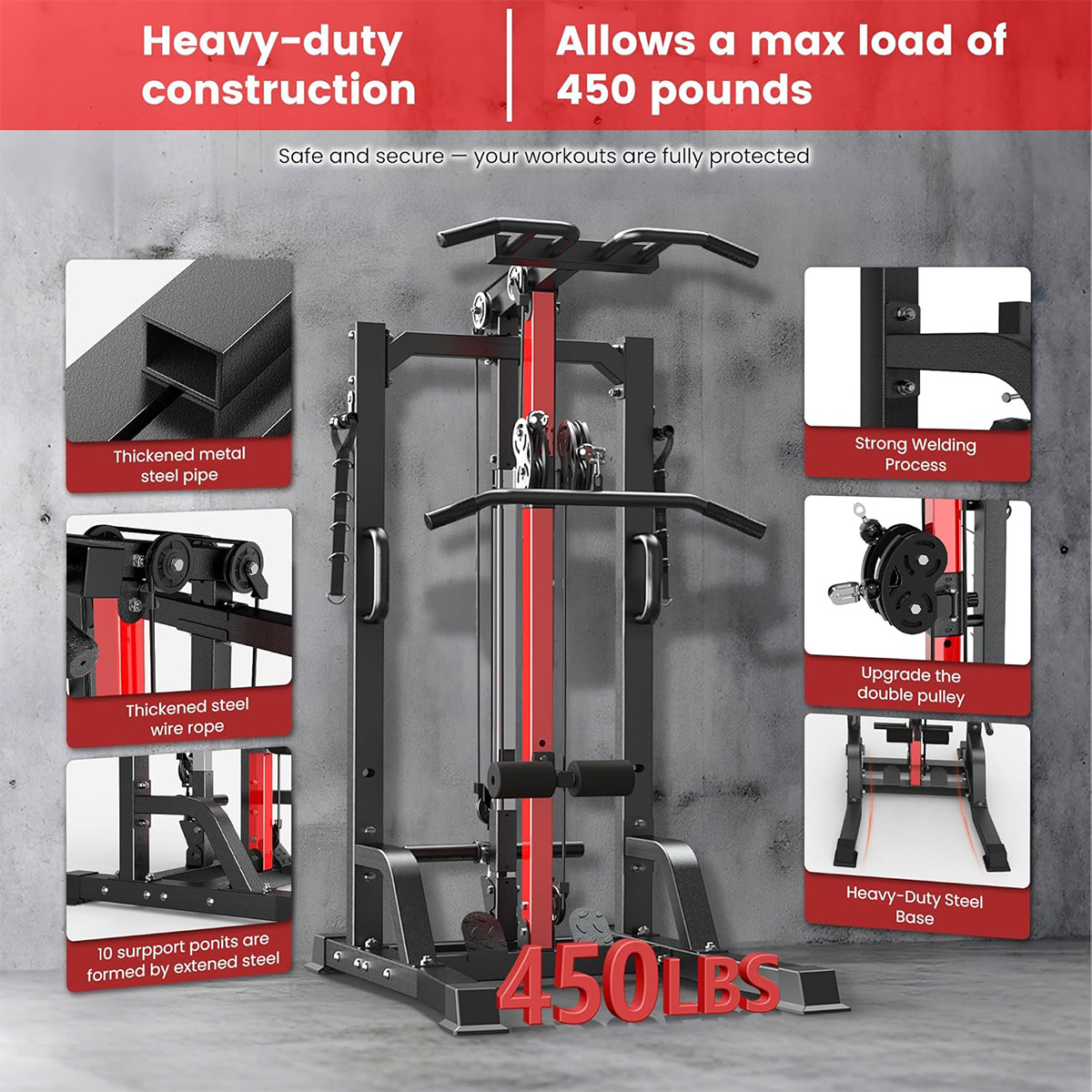 Máquina de Gimnasio Pooboo par - All In One Gym Home Equipment reseña y precio