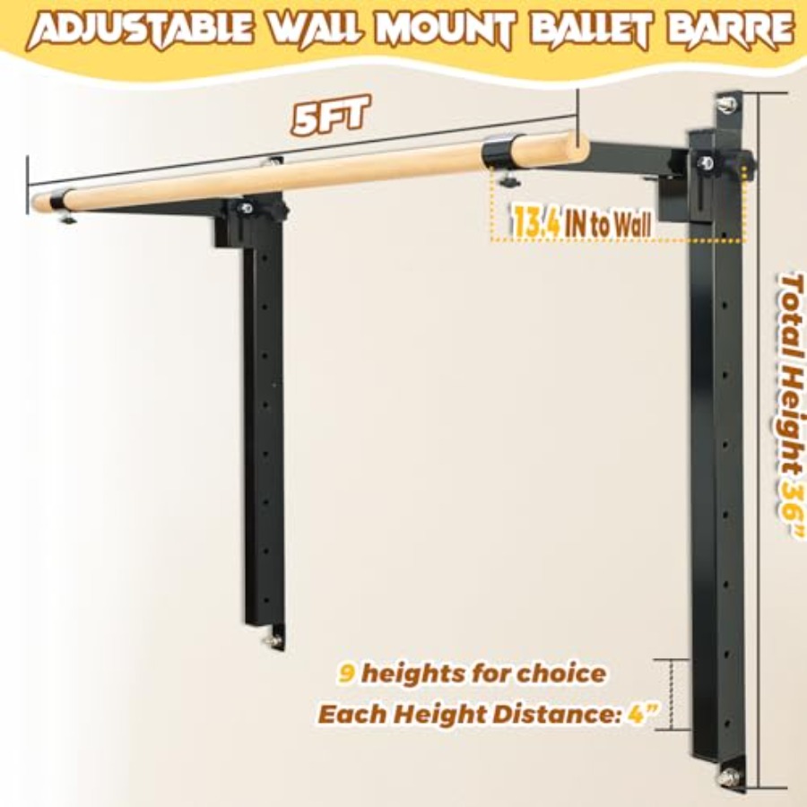Barra de Ballet para Montar en - Home Gym Wall reseña y precio