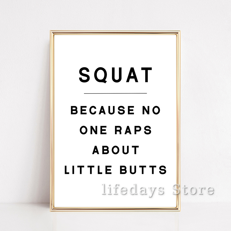 Pósteres con citas divertidas  - Home Gym Minimalist reseña y precio