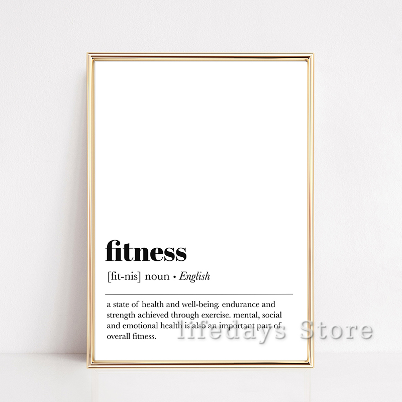 Pósteres con citas divertidas  - Home Gym Minimalist reseña y precio