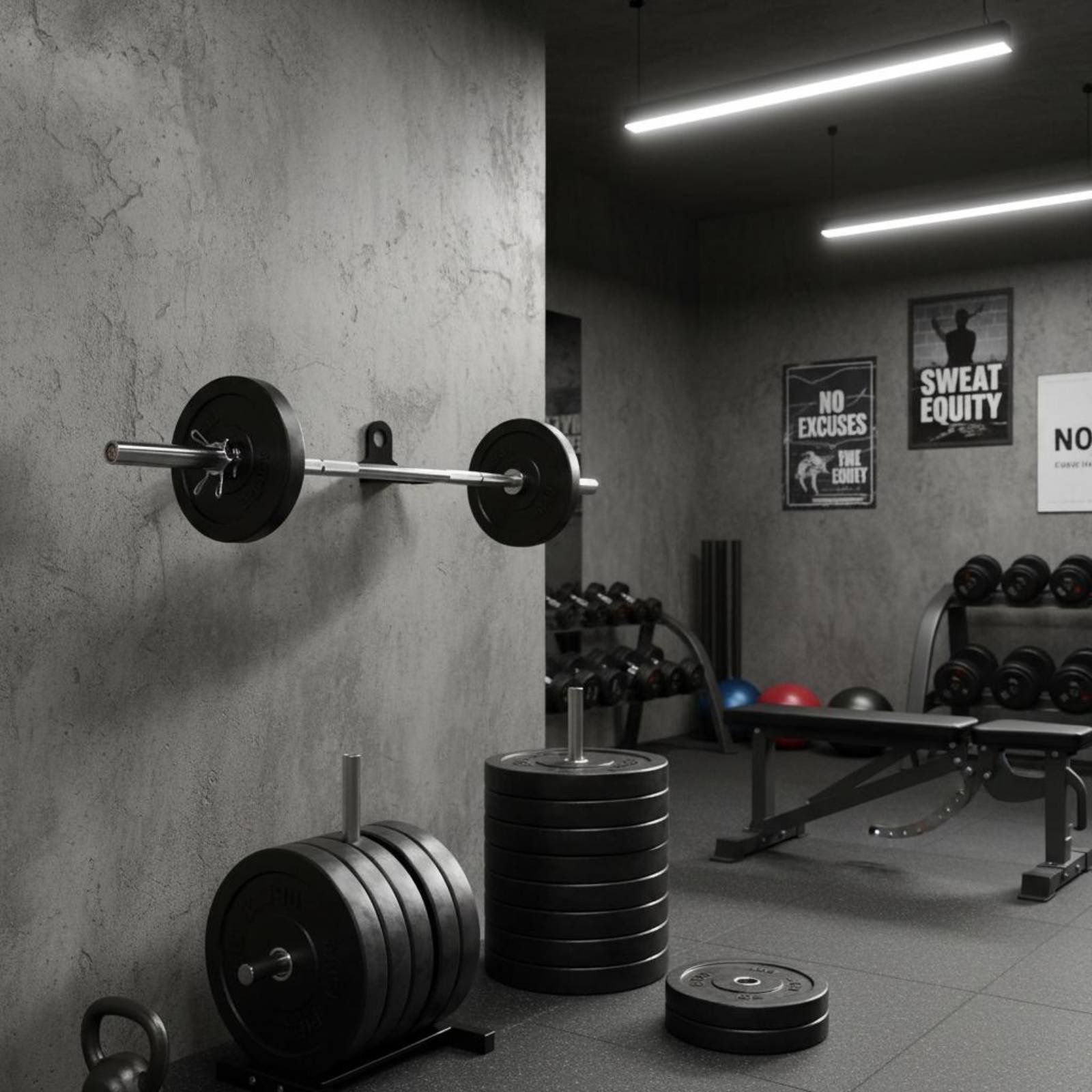 Soporte de Barra Individual pa - Home Gym Wall reseña y precio