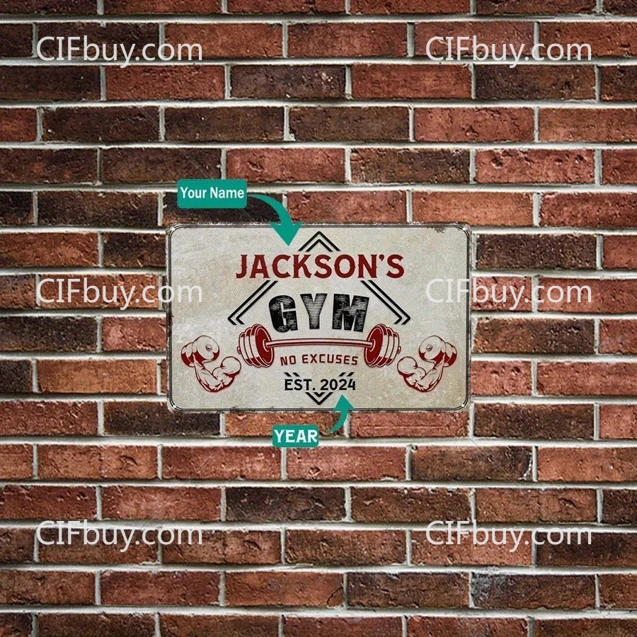 Placa Metálica Vintage Persona - Home Gym Wall reseña y precio