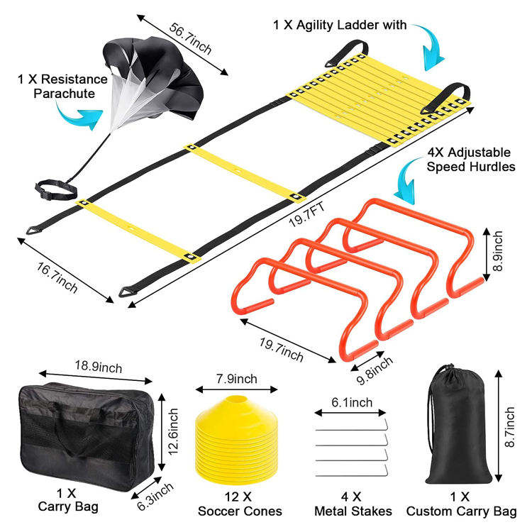Juego de equipo de entrenamien - Agility Ladder Speed reseña y precio