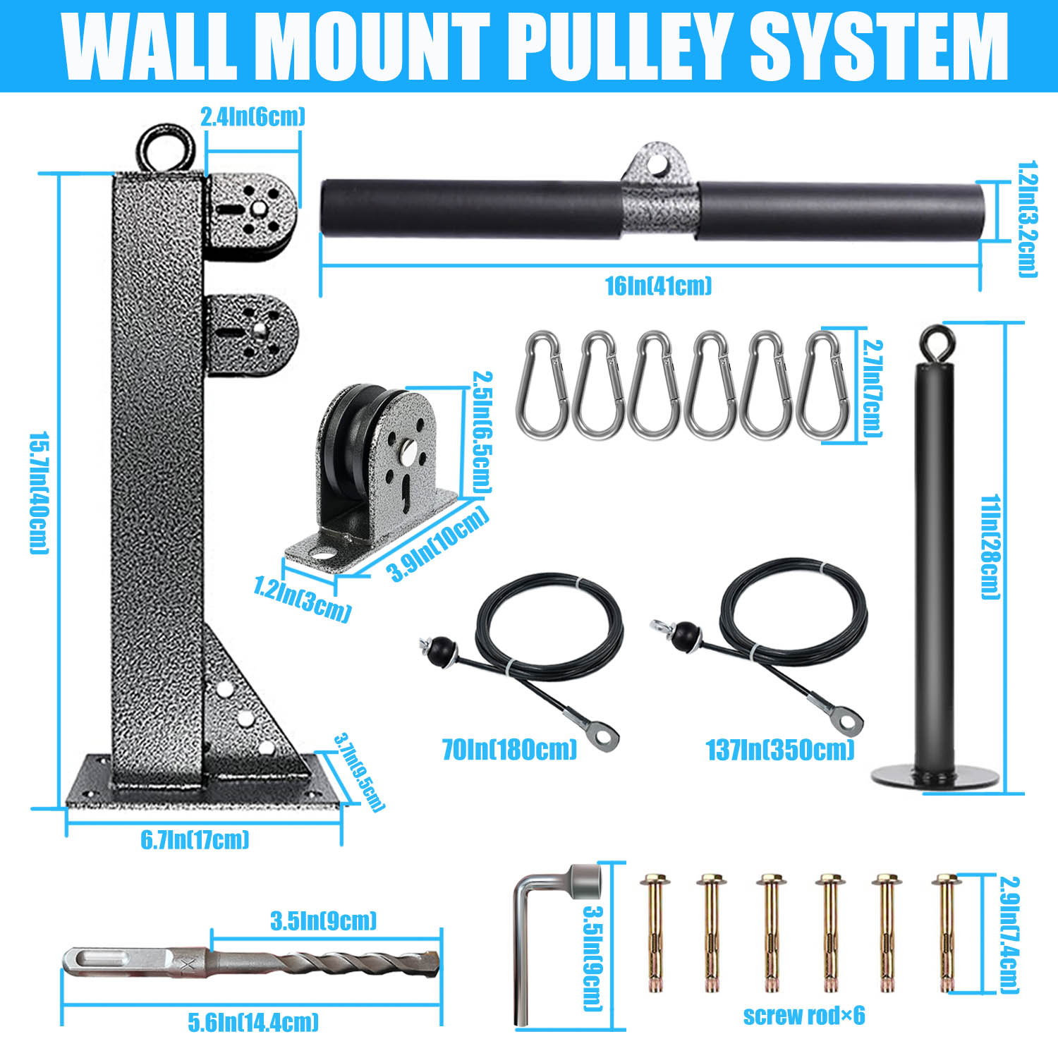 Sistema de polea montado en la - Lat Pulldown Cable reseña y precio