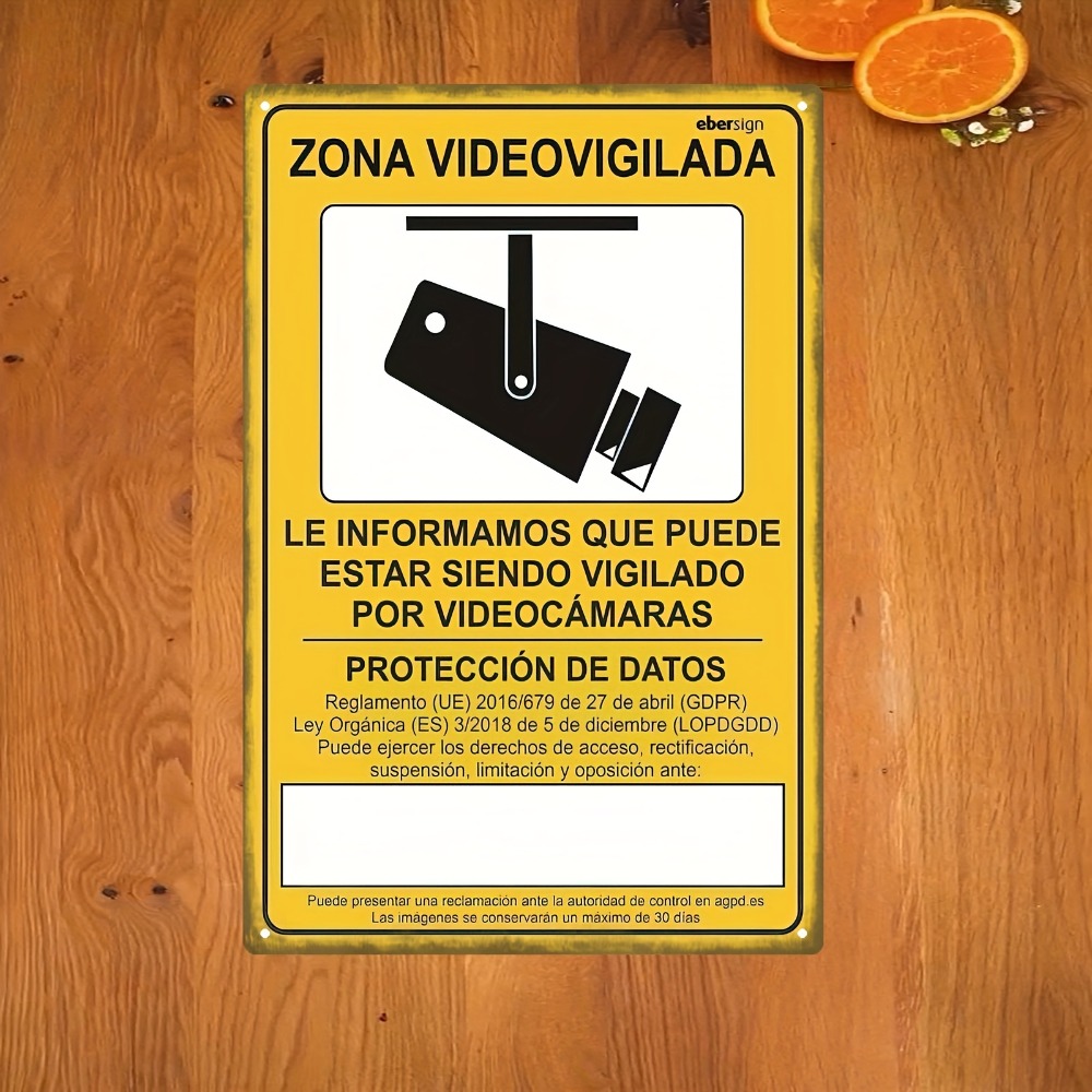 1 pieza de letrero metálico 