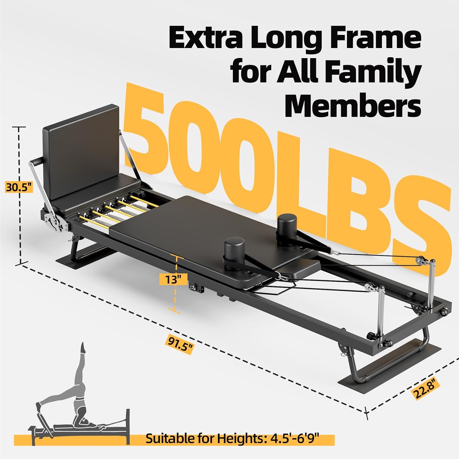 Máquina de Pilates Plegable, E - Home Gym Minimalist reseña y precio