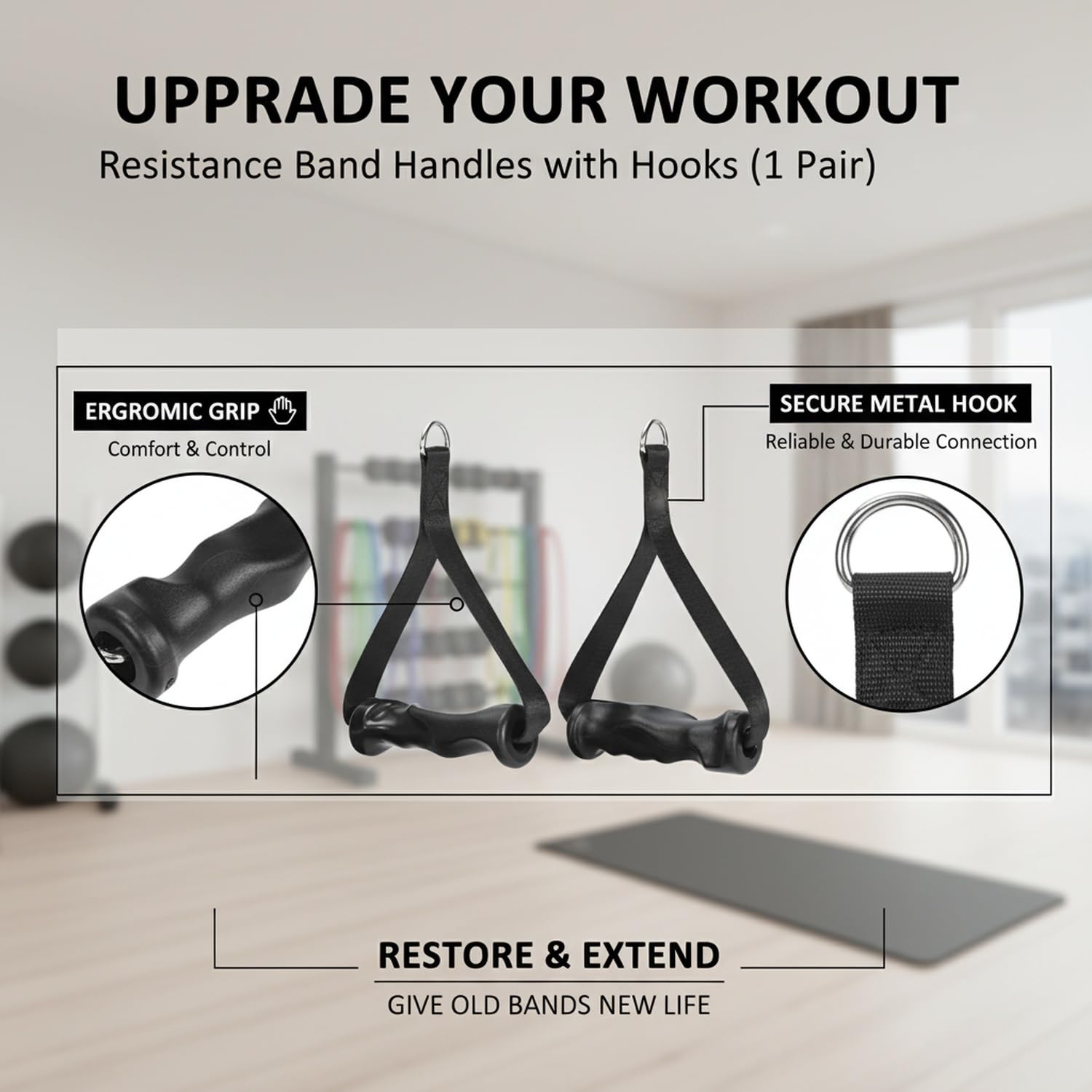 1 Par de Agarraderas Ergonómic - Lat Pulldown Cable reseña y precio